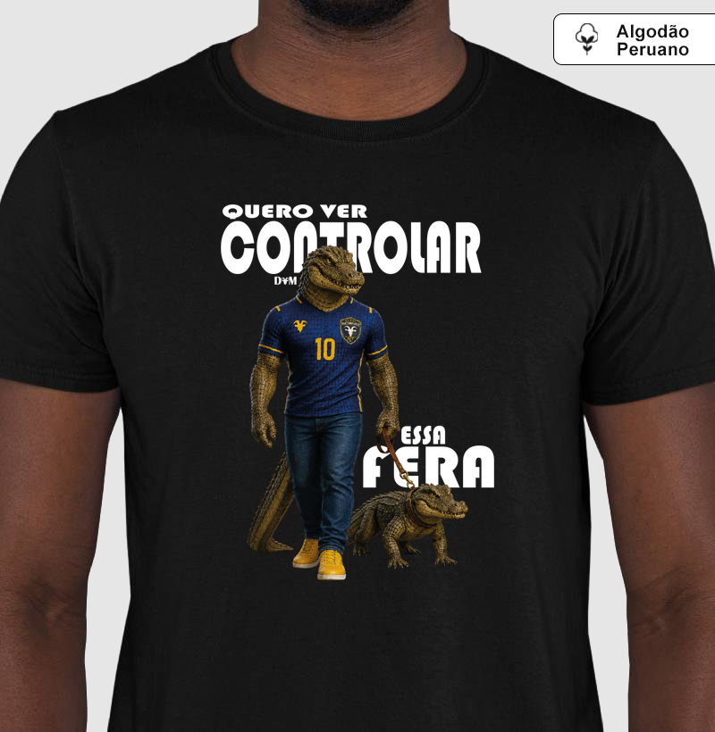 Especial Dia dos Pais (pet) - Camiseta Quero Ver Controlar Essa Fera