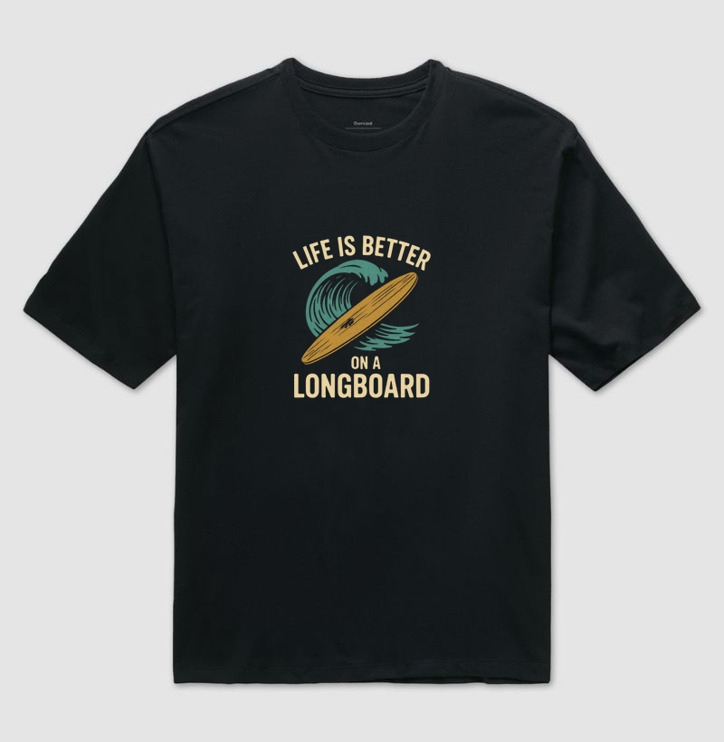A vida é melhor em um longboard