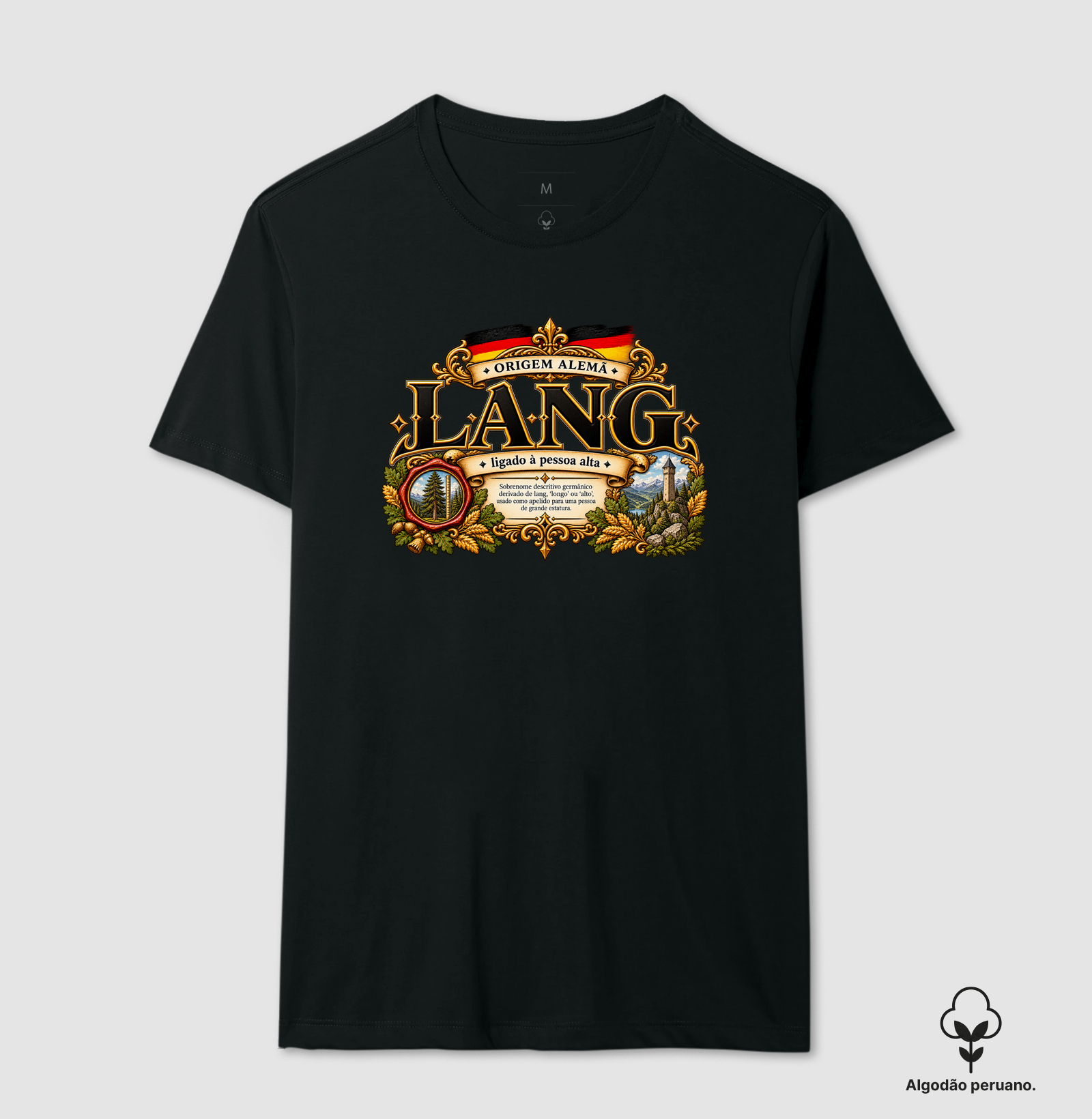 Lang  - Camiseta Algodão Peruano