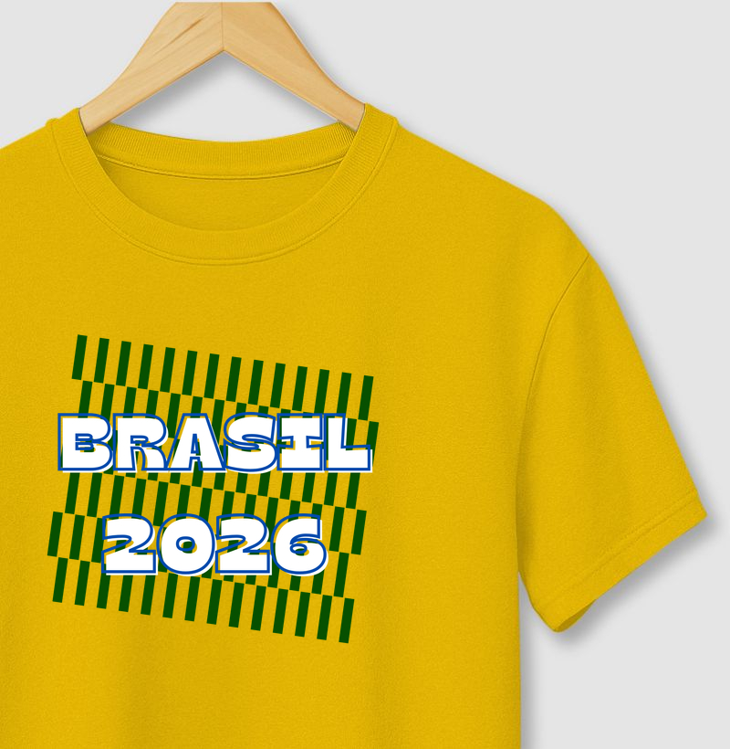 Brasil 2026 fitas - amarelo com verde