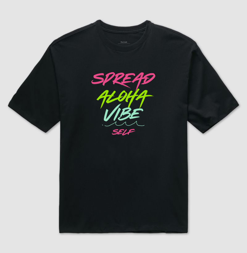 SPREAD ALOHA VIBE 2 - Camiseta Oversized