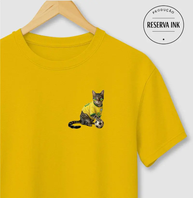 SRD - Gato Rajado Sentado - Seleção Felina