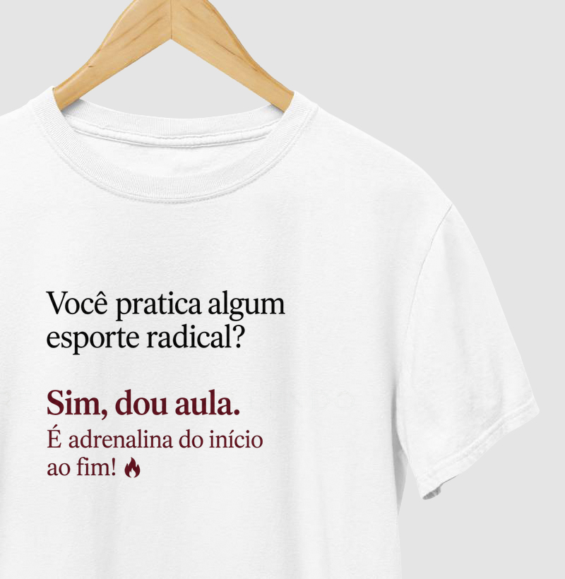 Camiseta Unissex Algodão Esporte Radical