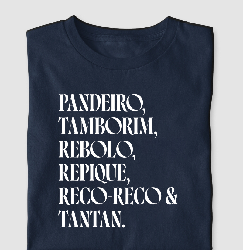 Camiseta Samba - Instrumentos