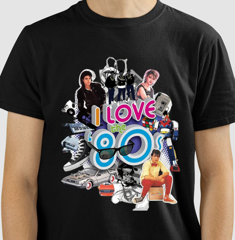 Camiseta I Love The 80