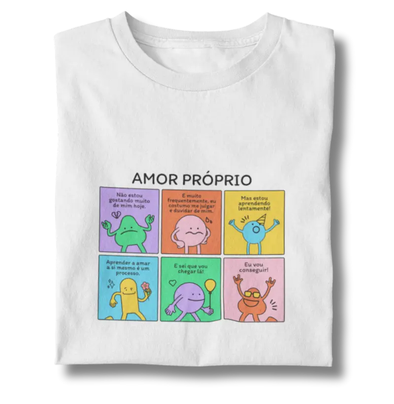 História em quadrinhos - amor próprio