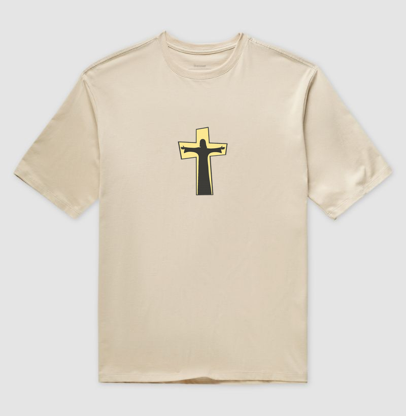 Camiseta Oversized Cruz de Jesus