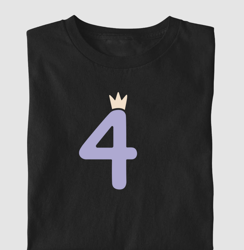 Camiseta Infantil 4 Lilás