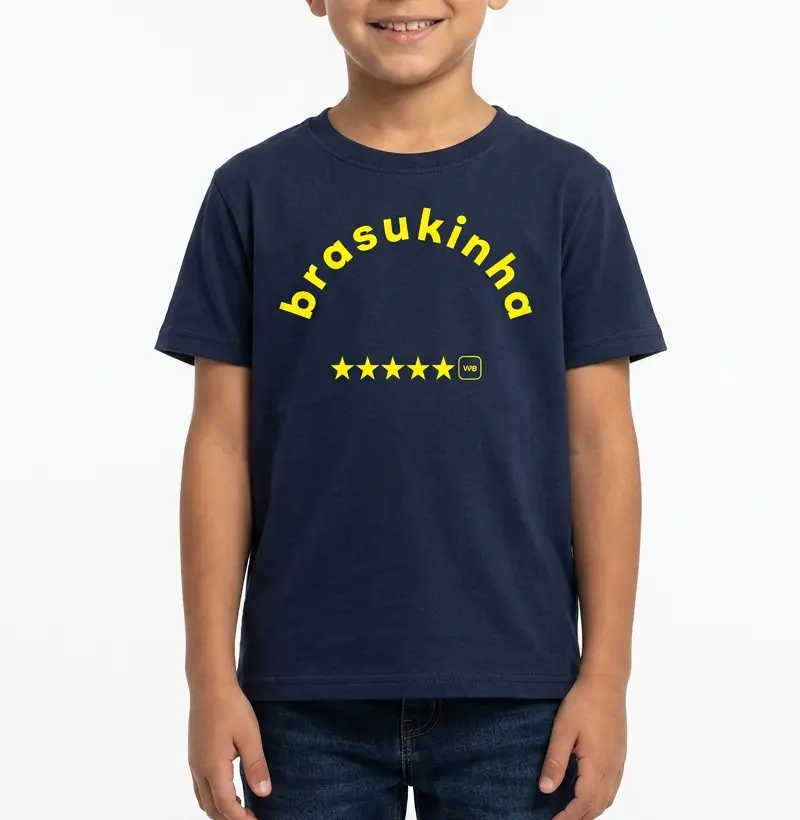 Camiseta Infantil Brasukinha