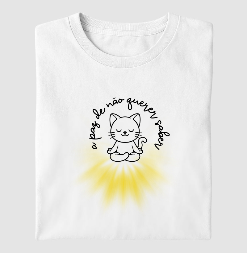 A paz de não querer saber