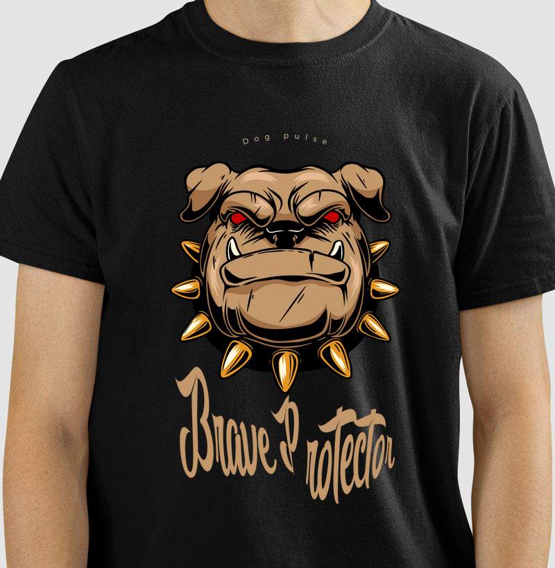 Camiseta Dog Pulse Brave Protector