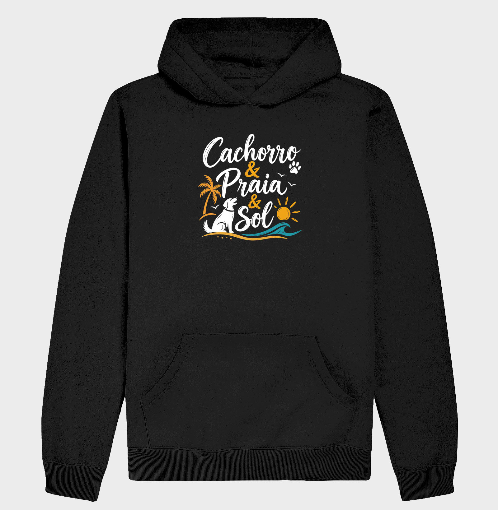 Cachorro & Praia & Sol - Hoodie Moletom