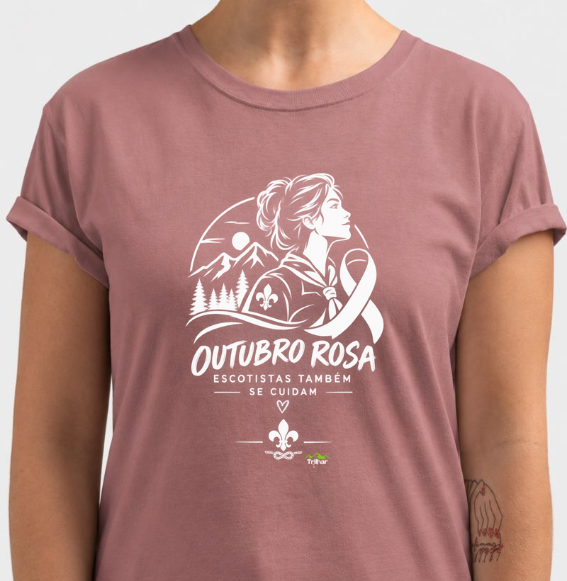 Outubro Rosa - Escotistas também se cuidam - Camiseta