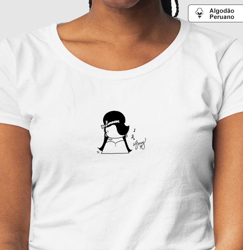 T-Shirt Algodão Peruano Amy Winehouse