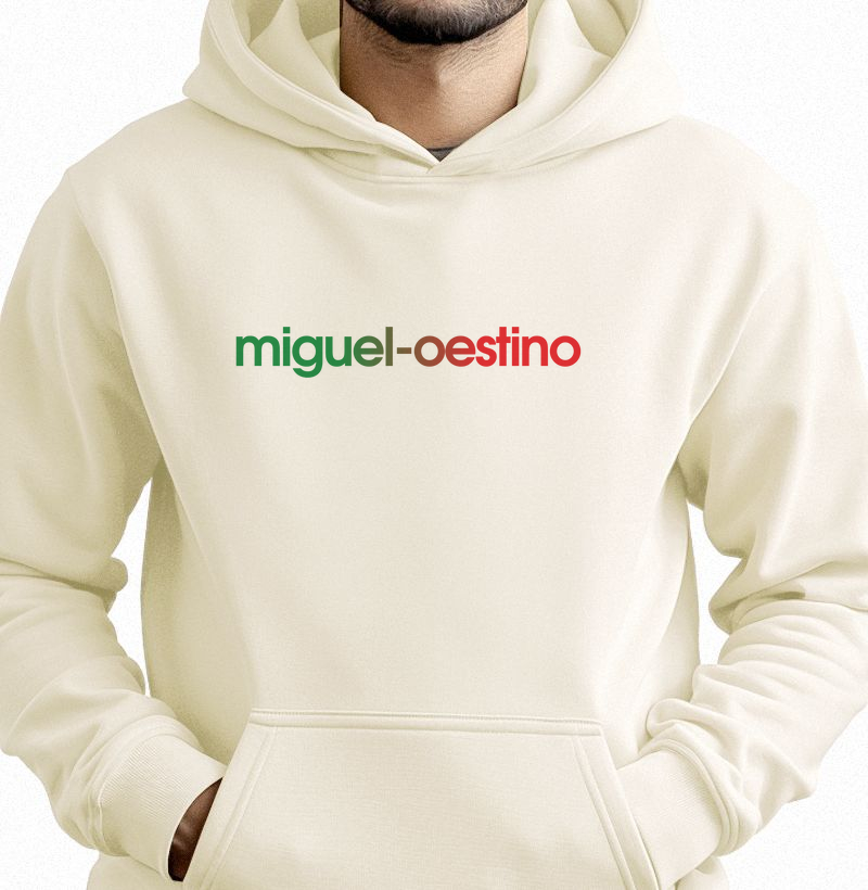 Hoodie Moletom Miguel-Oestino Cores da Bandeira