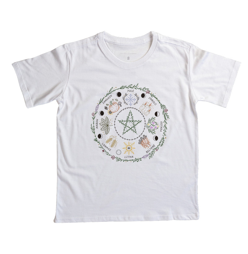 Roda do Ano Cores - Camiseta Infantil
