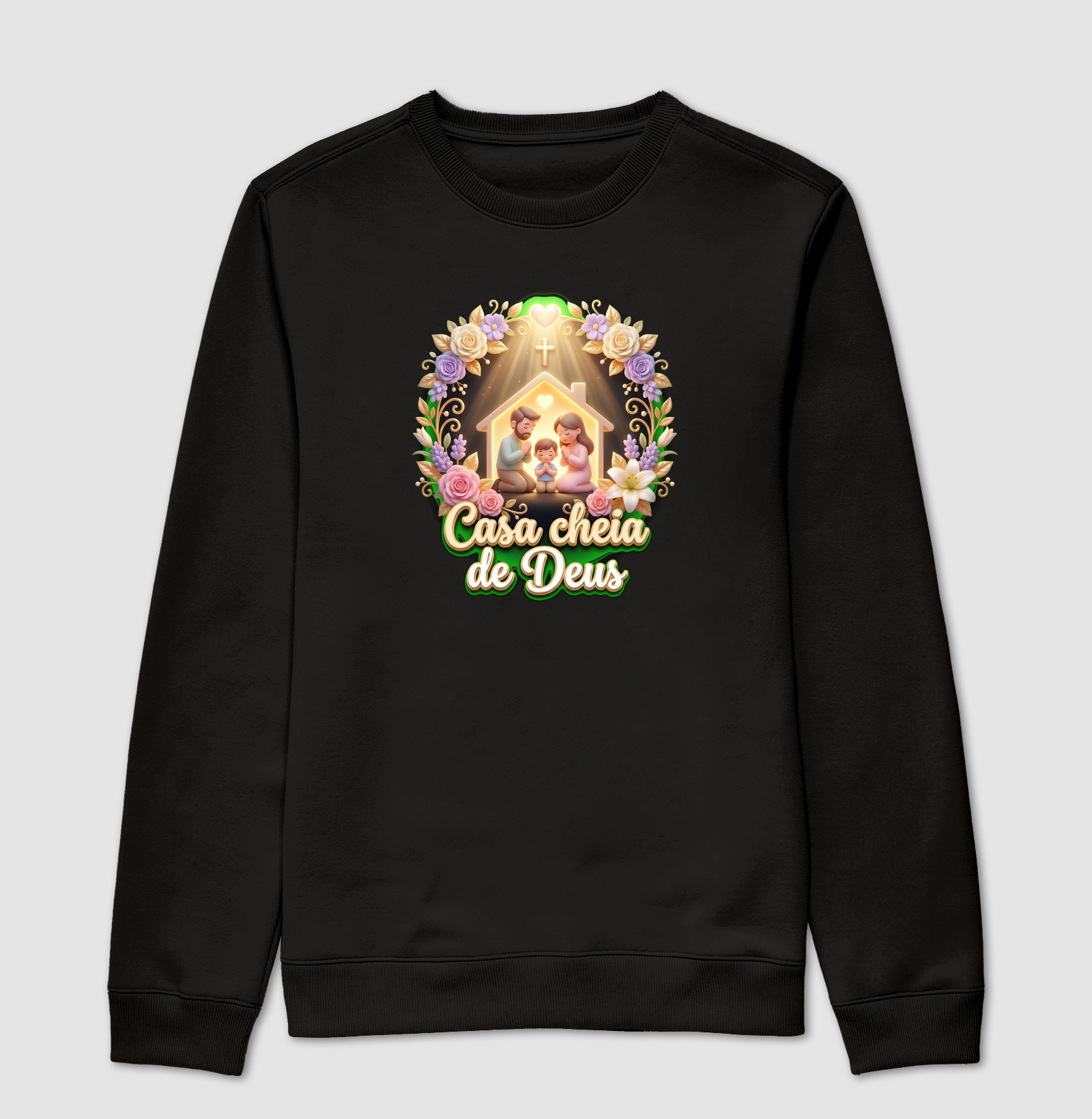 CASA CHEIA DE DEUS - Suéter Moletom