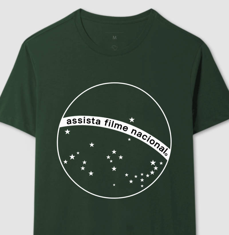 Camiseta Assista Filme Nacional(coleção Virada do Cinema Nacional)