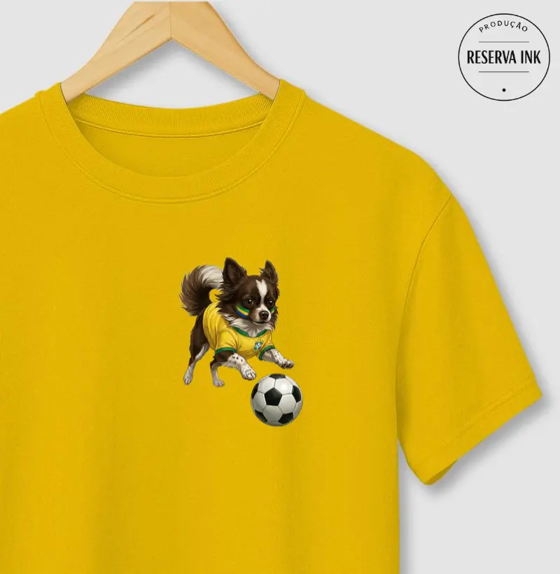 Chihuahua Marrom e Branco - Copa do Mundo