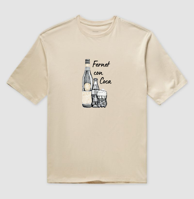 Camiseta Fernet Con Coca (oversized)