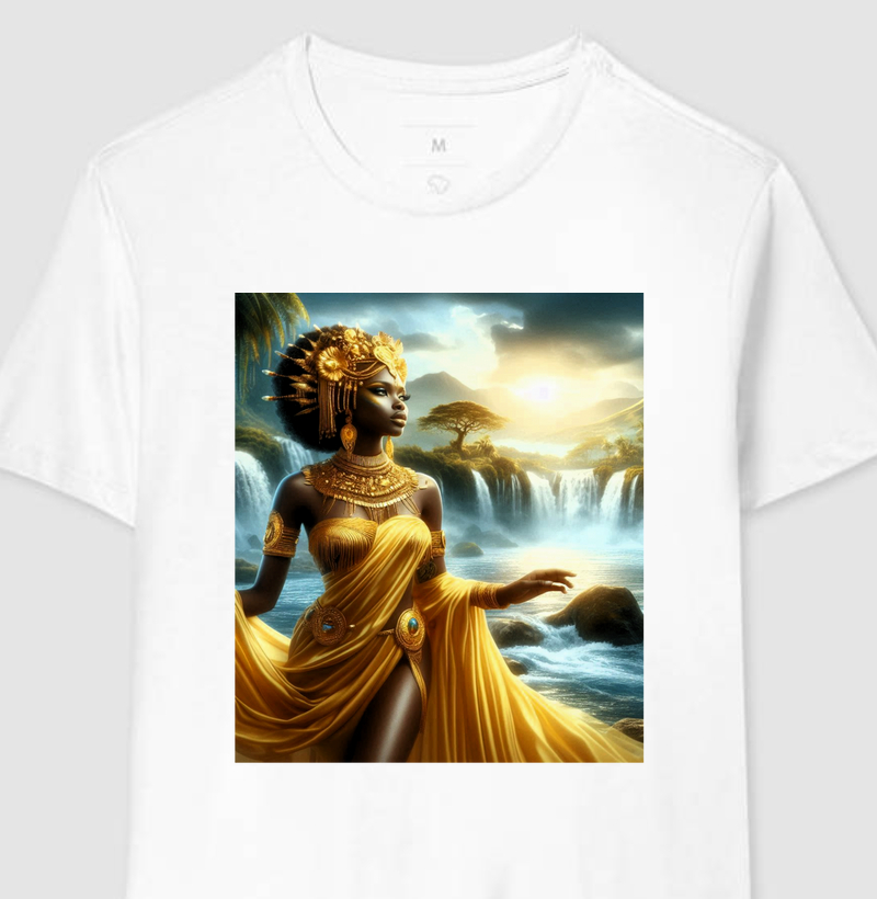 Camisa "Oxum - Orixá do Amor e da Fertilidade"
