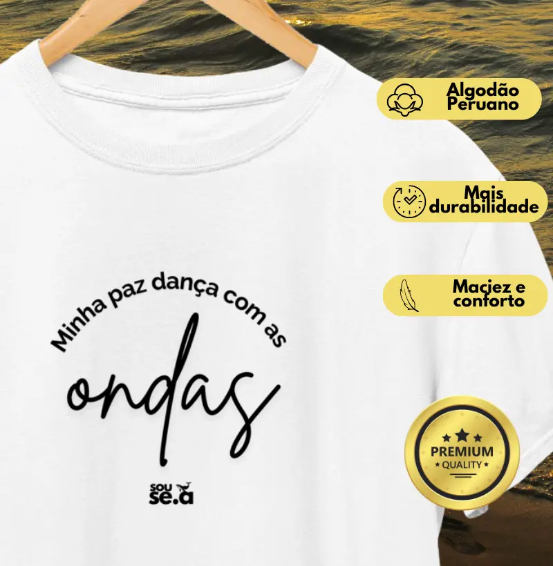 Minha paz dança com as ondas