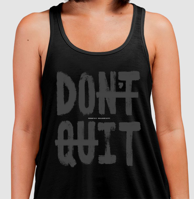 Don’t quit - Do it - All black