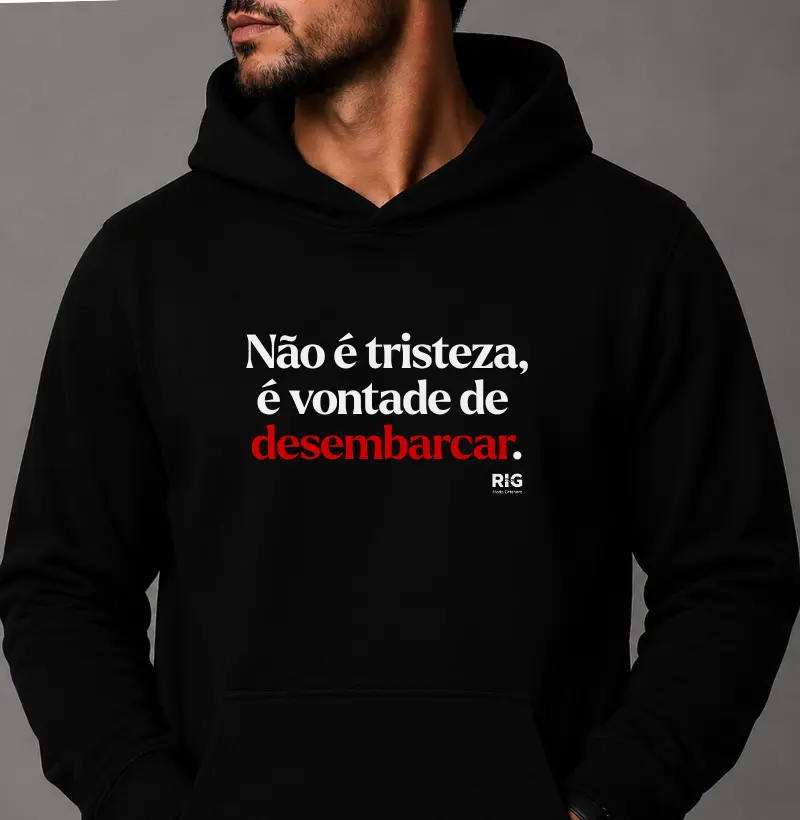 Não é tristeza...