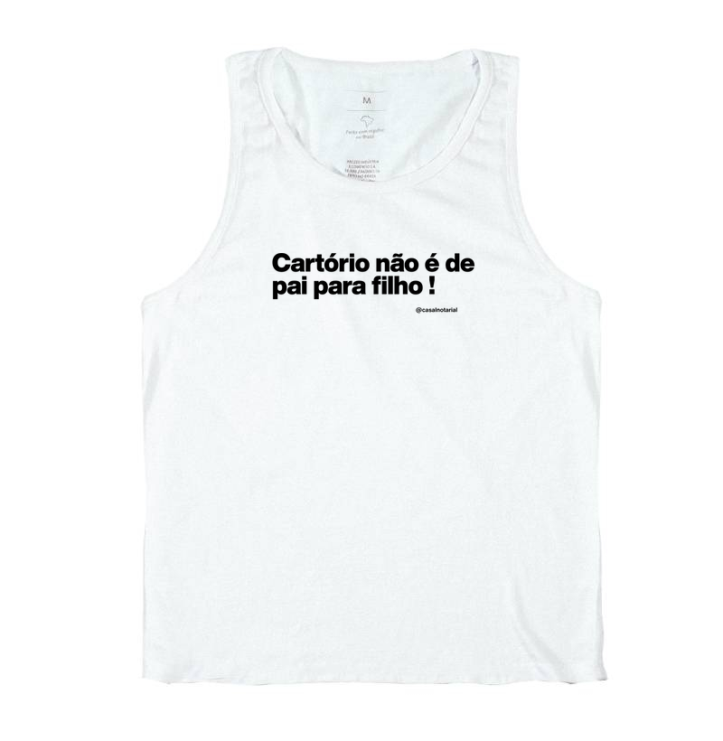 Camiseta cartório não é de pai para filho