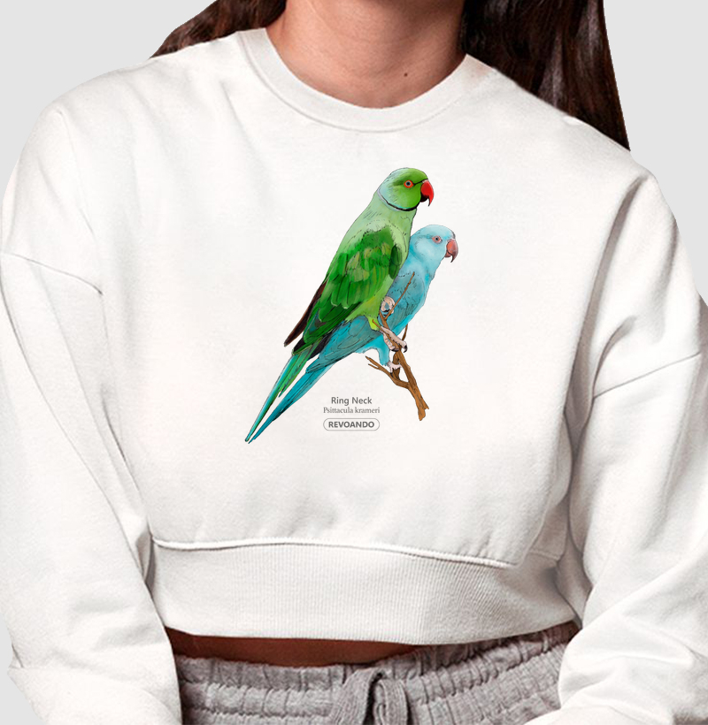 Love Friends - Ring Neck Casal - Moletom Cropped