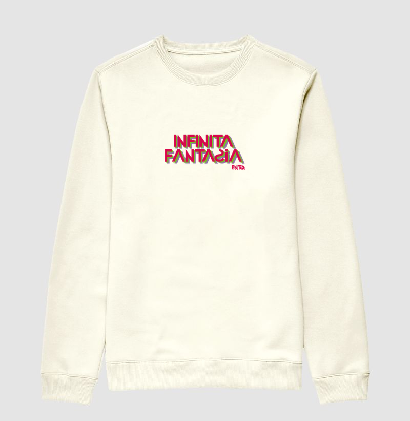 MOLETOM HOODIE SLIM "INFINITA FANTASIA" / LETTERING MÉDIO