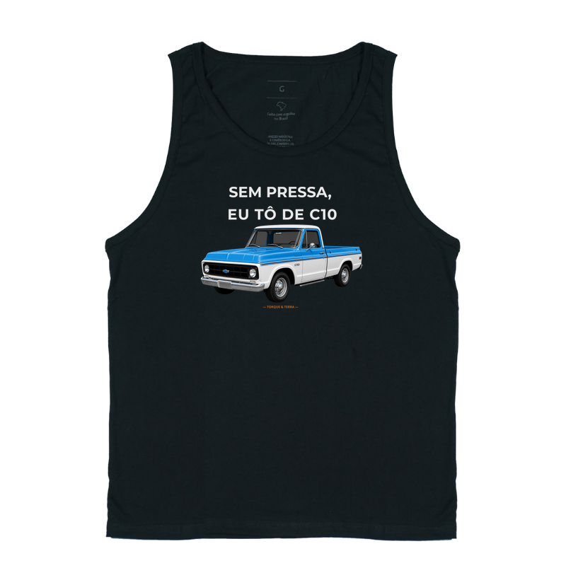 Sem pressa, eu tô de C10 - azul e branca