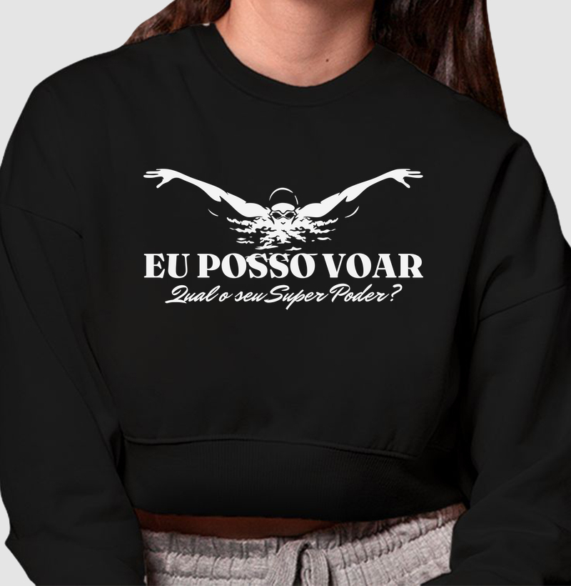Eu Posso Voar - Cropped Moletom
