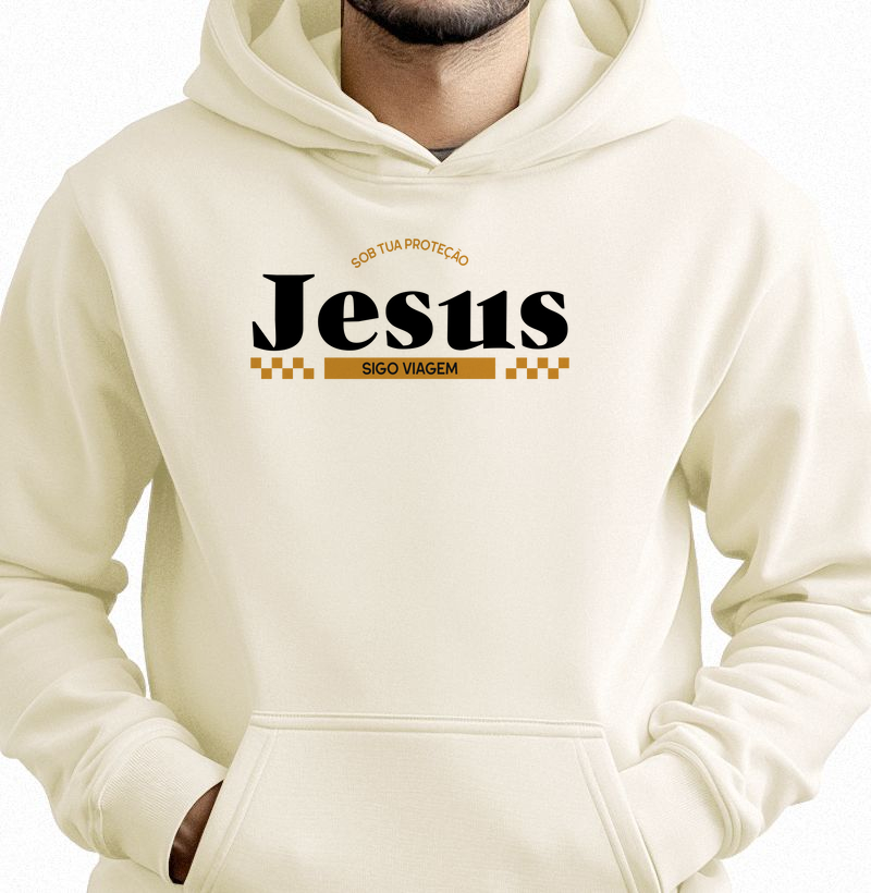 Moletom Cristã Hoodie Proteção Divina