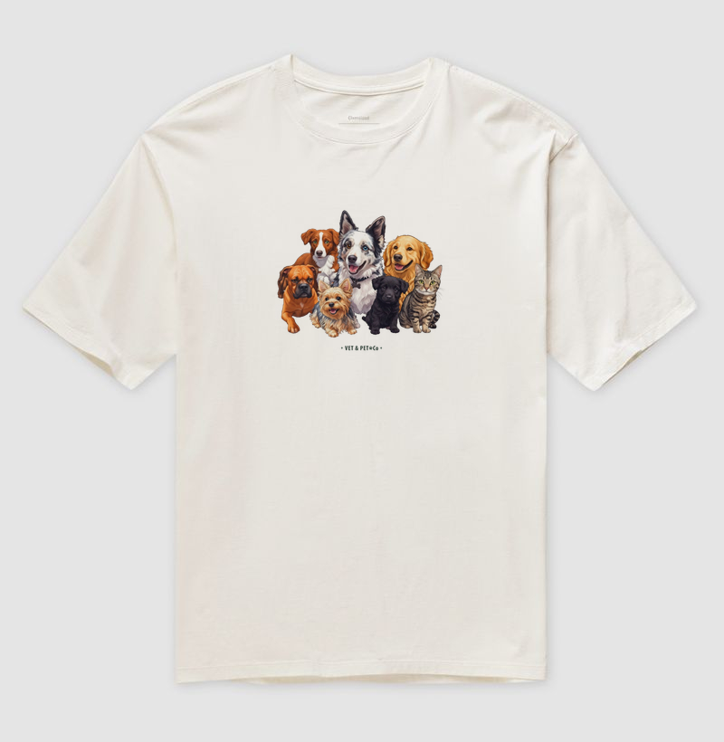 Cachorros e gato