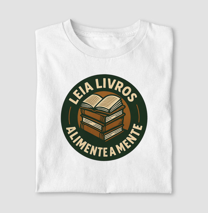📚 Estampa: Leia Livros, Alimente a Mente – Nutrição para a Alma Pensante