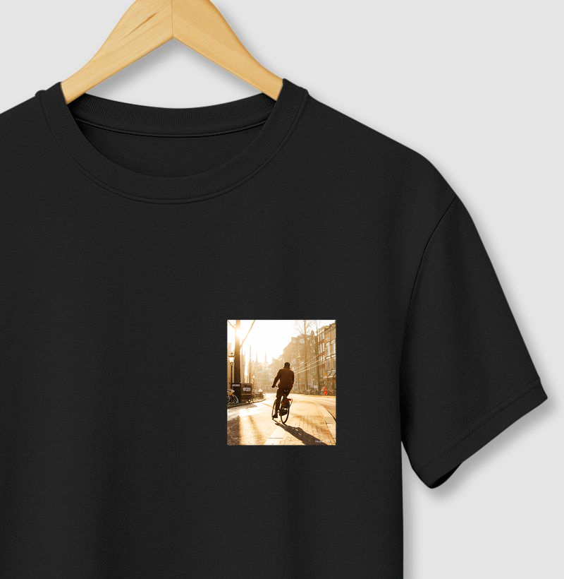 Camiseta Ciclista em Amsterdã Bolso