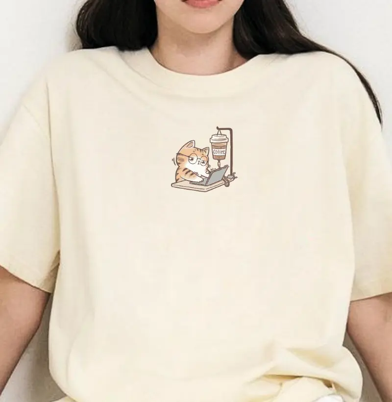 OVERSIZED - Coffee Cat