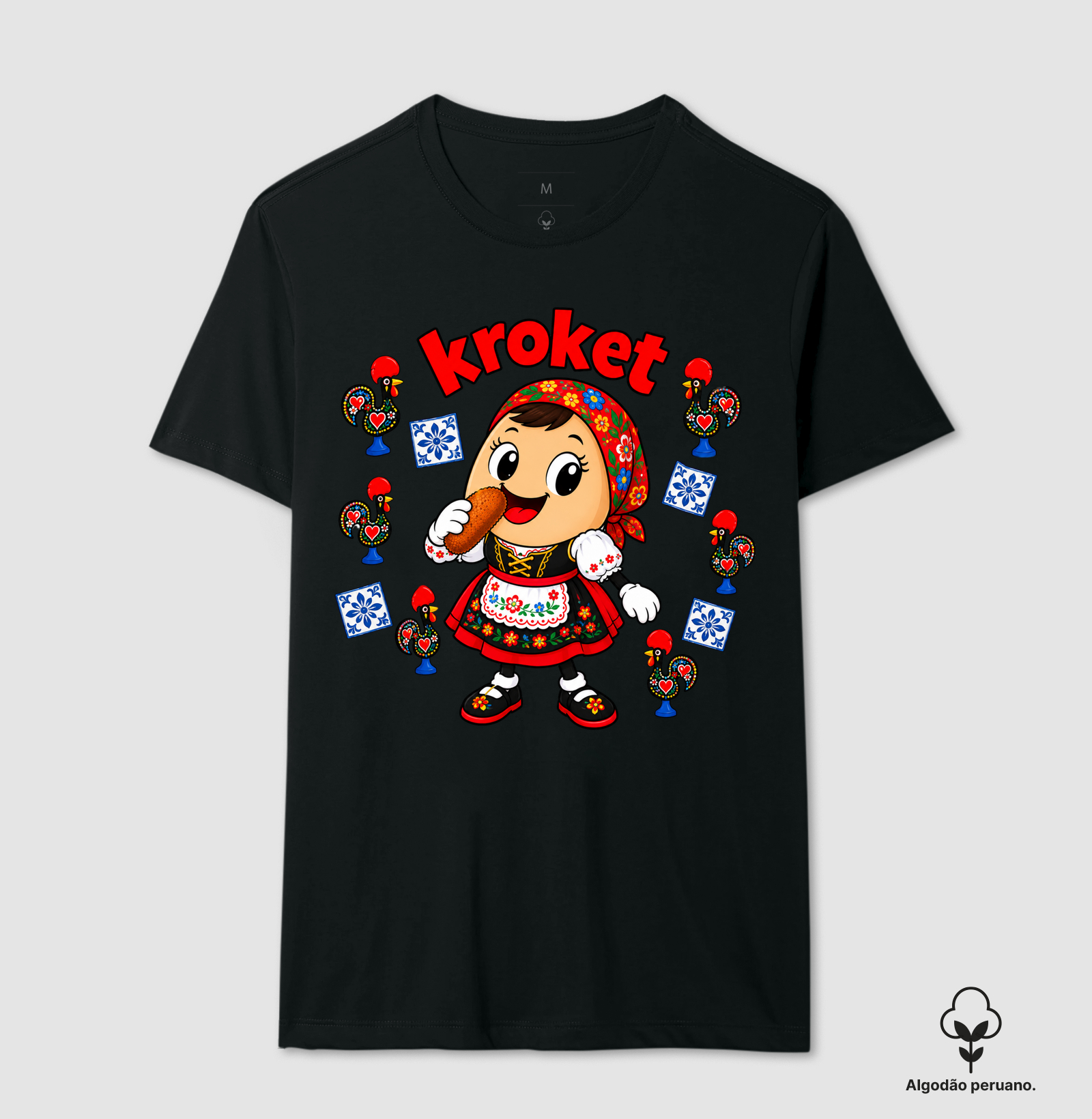 Egg Kroket - Portugal - Camiseta Algodão Peruano