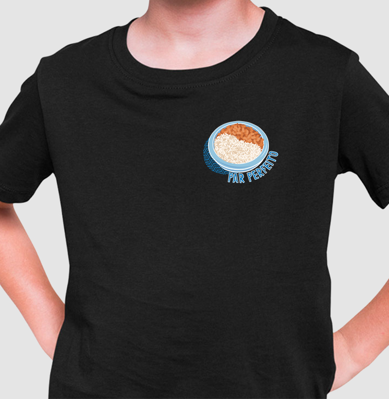 Camiseta Infantil Arroz e Feijão