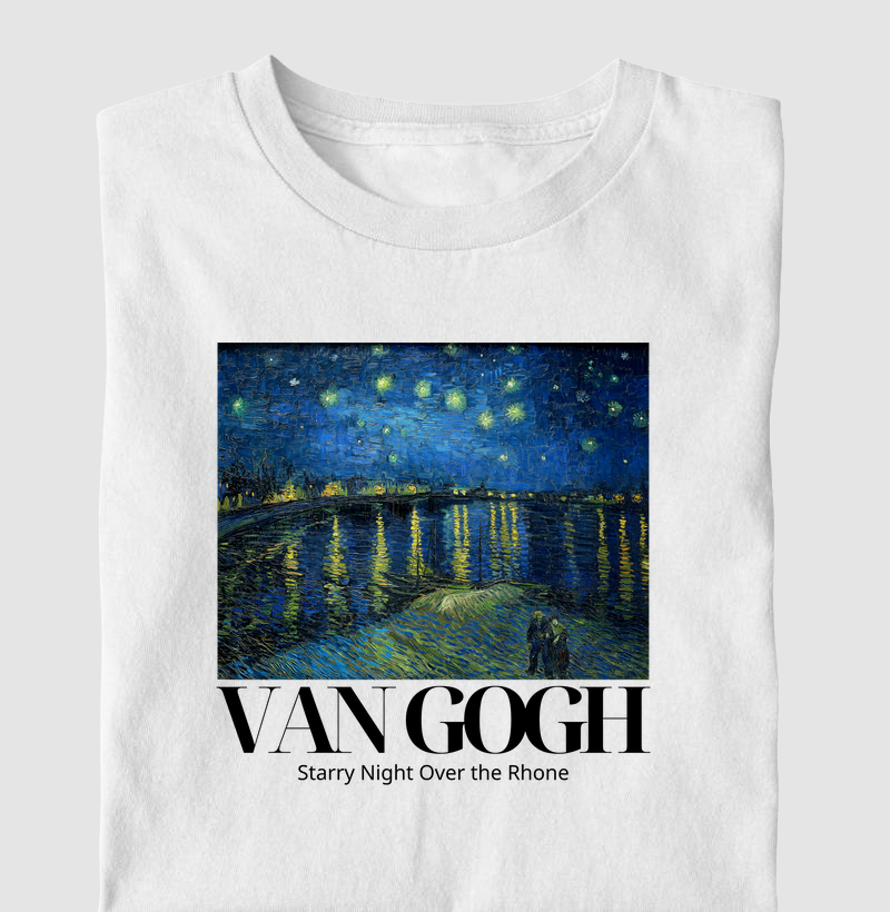 Noite Estrelada Sobre o Ródano - Van Gogh