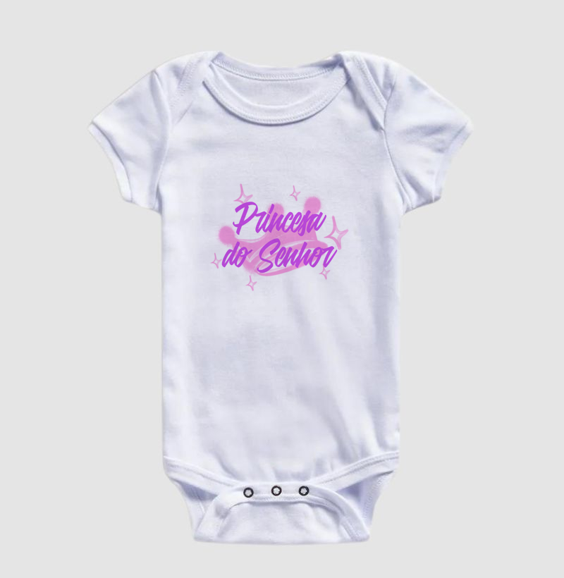 Body Infantil Princesa do Senhor