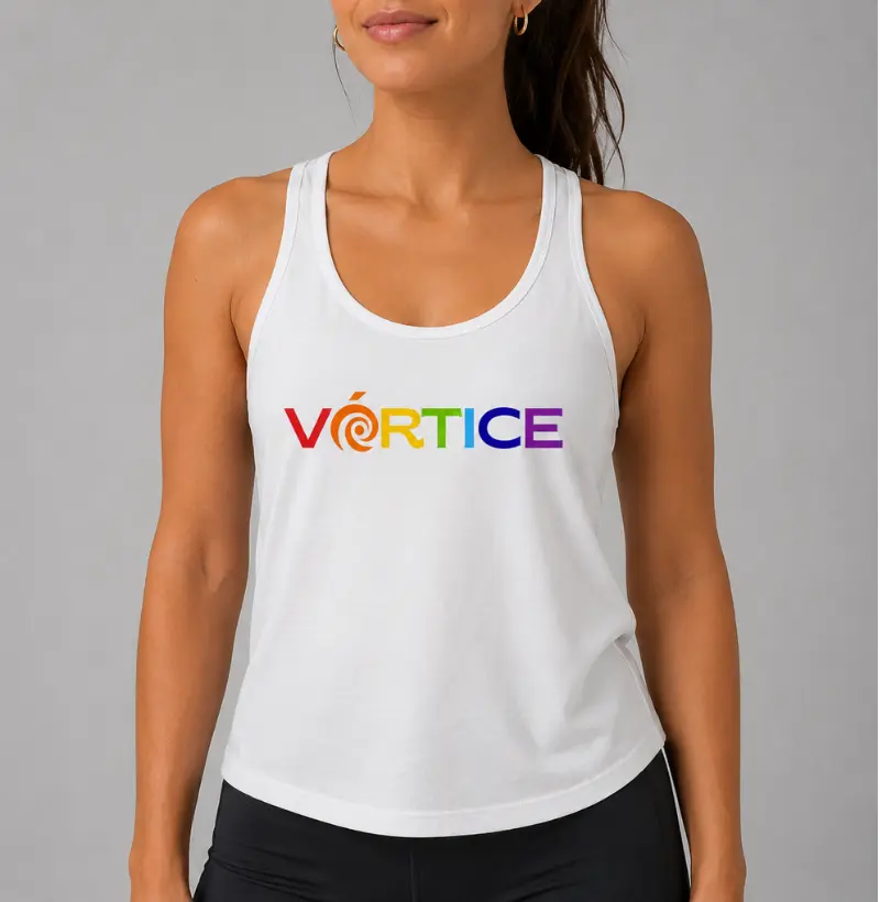 Regata unissex - Vórtice Arco-Iris