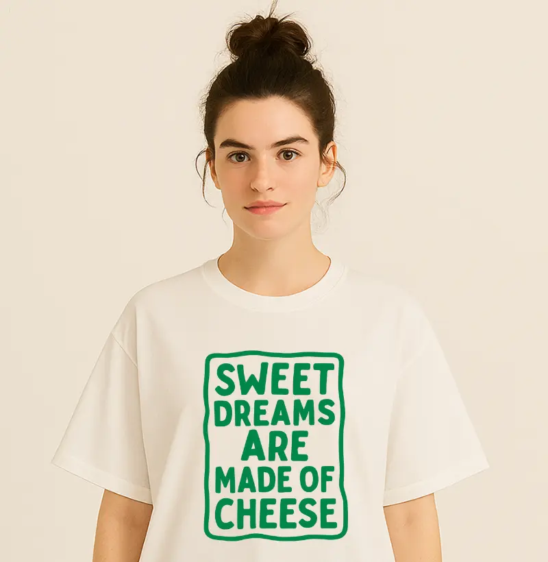 Camiseta Oversized Sweet Dreams Verde