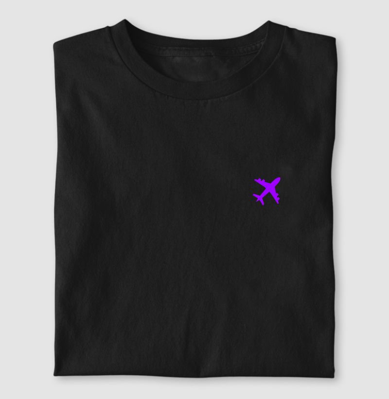 Viajante minimalista - avião roxo