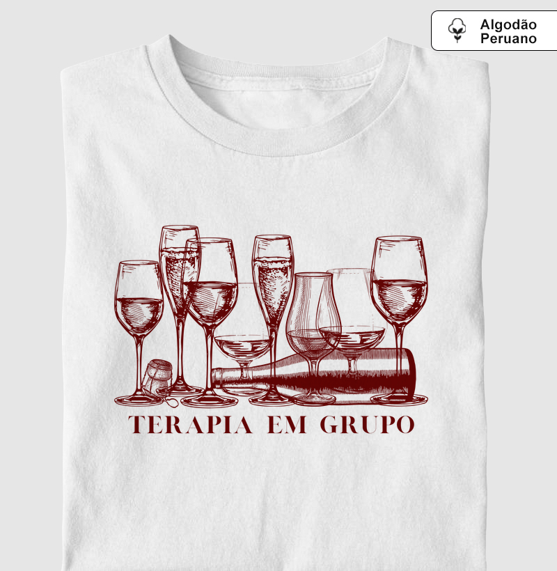 Camiseta Vinho - Terapia em Grupo