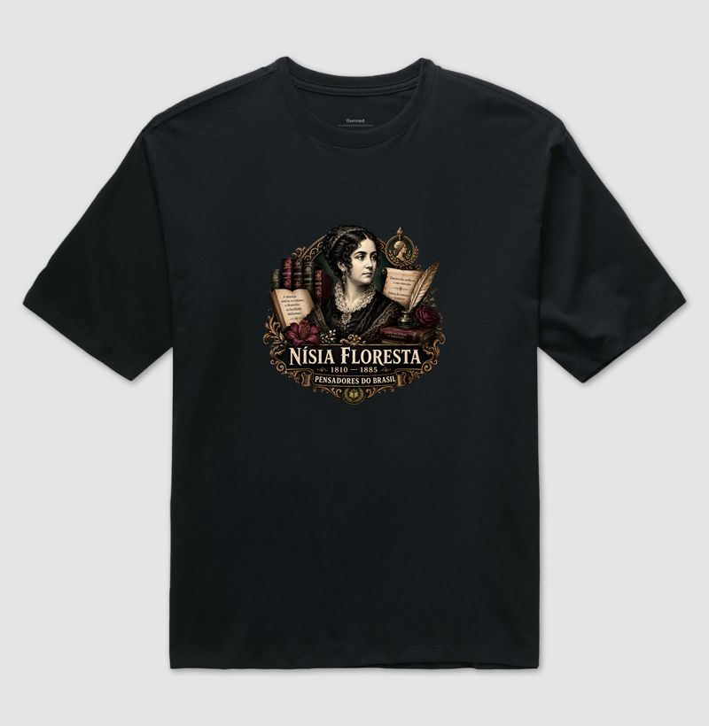 Camiseta Nísia Floresta - Pensadores do Brasil