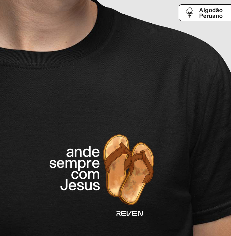 Camiseta Ande Sempre com Jesus