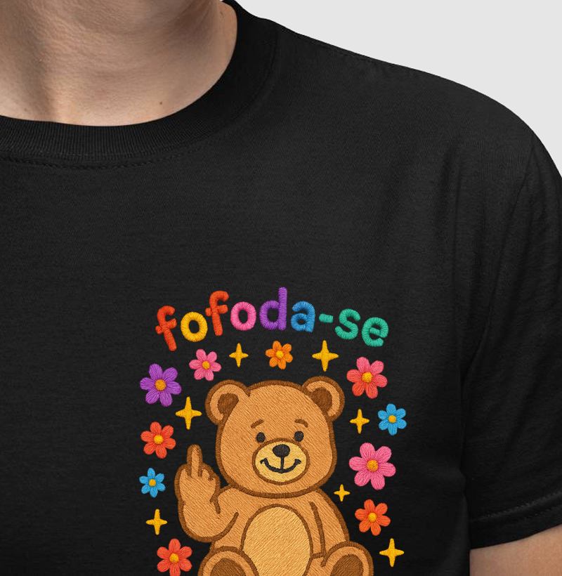 Fofoda-se (efeito bordado)