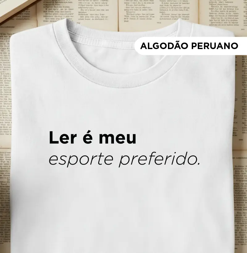 Ler é meu esporte preferido